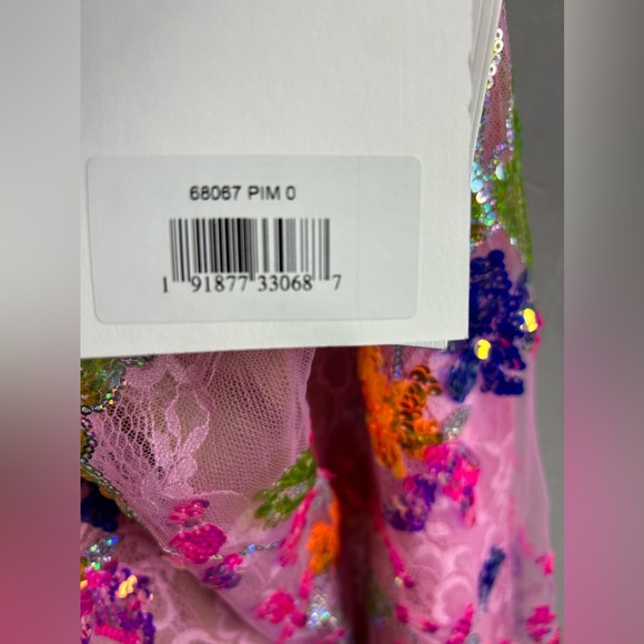 MAC DUGGAL 68067 Embellished Lace Strappy Column Gown - Picture 7 of 7